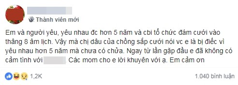 Yêu 5 năm sắp cưới, chưa về nhà chồng, cô gái trẻ đã tức trẹo hông vì bị chị dâu chồng mỉa mai là điếc