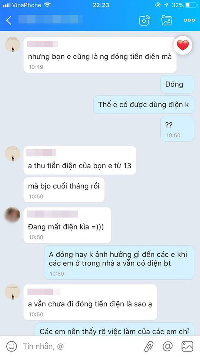 Một nữ sinh thuê trọ bị nam chủ nhà tát vào mặt sau thắc mắc: Tại sao thu tiền bọn em rồi mà cuối tháng còn chưa đóng tiền điện? Một nữ sinh thuê trọ bị nam chủ nhà tát vào mặt sau thắc mắc: Tại sao thu tiền bọn em rồi mà cuối tháng còn chưa đóng tiền điện?