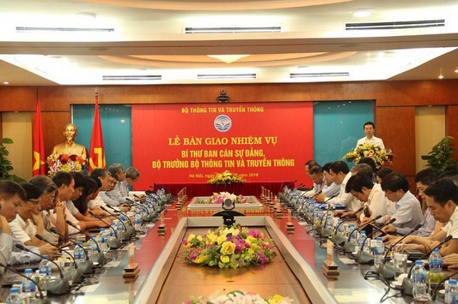 Bàn giao nhiệm vụ Bí thư Ban cán sự Đảng, Bộ trưởng Bộ Thông tin và Truyền thông Bàn giao nhiệm vụ Bí thư Ban cán sự Đảng, Bộ trưởng Bộ Thông tin và Truyền thông