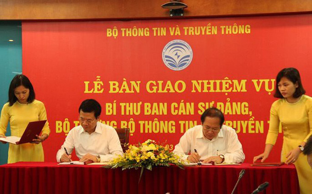 Bàn giao nhiệm vụ Bí thư Ban cán sự Đảng, Bộ trưởng Bộ Thông tin và Truyền thông