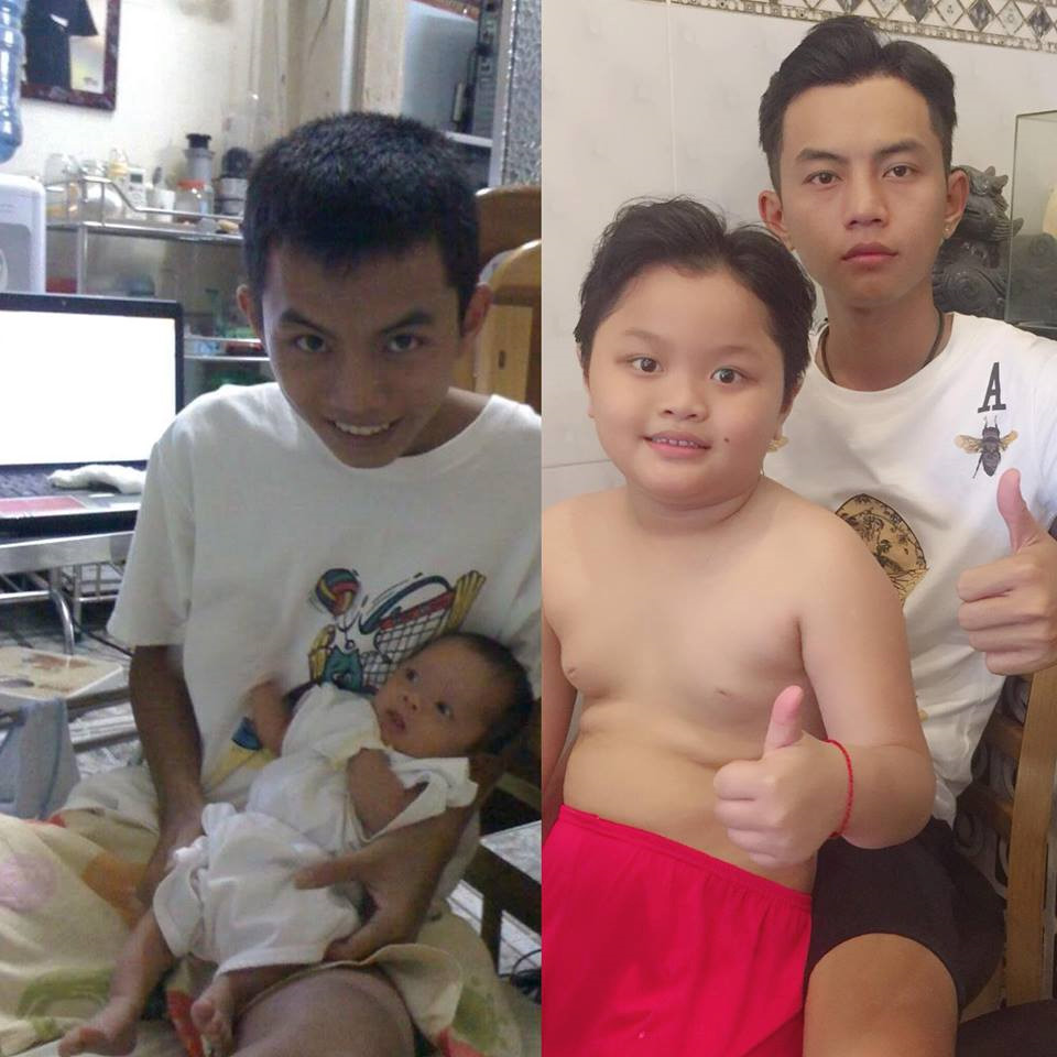 Khoe ảnh con trai 9 tuổi, ông bố gây bão vì trẻ như học sinh cấp 3