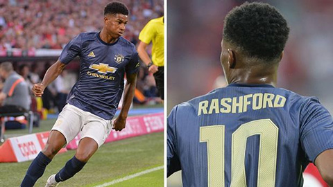 Rashford nhận áo số 10 tại M.U Rashford nhận áo số 10 tại M.U