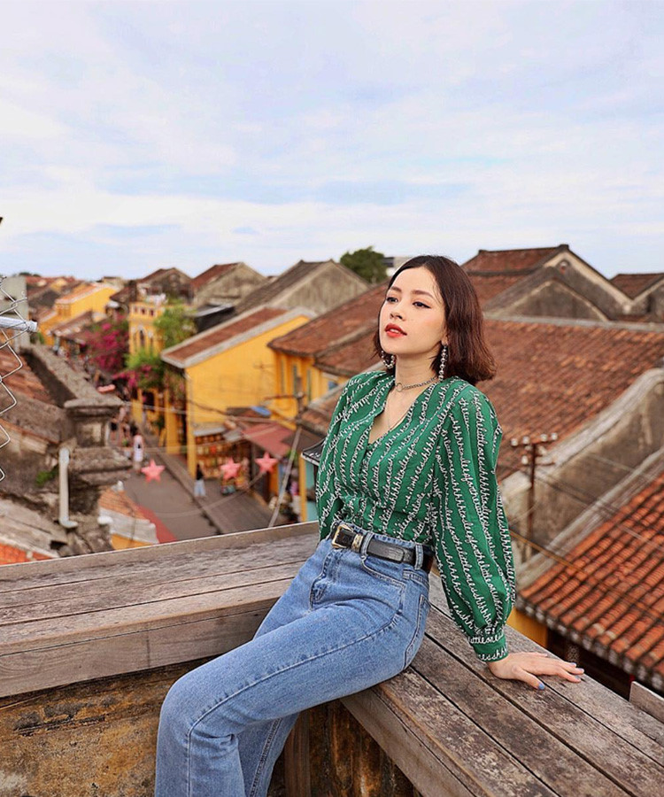 Sao Việt lăng xê trở lại áo sơ mi tay phồng ngày cuối hè