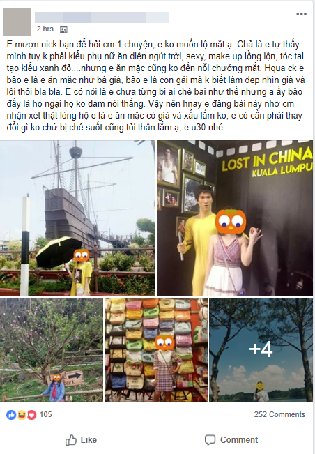 Tự thấy bản thân ăn mặc không đến nỗi mà vẫn bị chồng chê già và luộm thuộm, chị vợ U30 lên mạng nhờ tư vấn