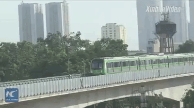 Tàu cao tốc trên cao tuyến Cát Linh - Hà Đông chính thức chạy thử, không gian bên trong khiến nhiều người thích thú