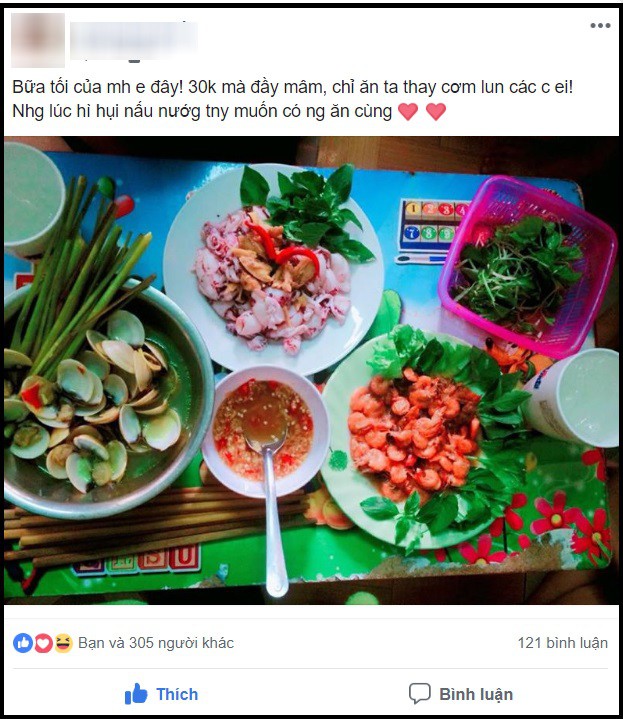 Khoe mâm cơm 30k đầy ắp mực tôm, hội chị em nghi ngờ chém gió, cô gái giải thích xong ai cũng bảo số hưởng