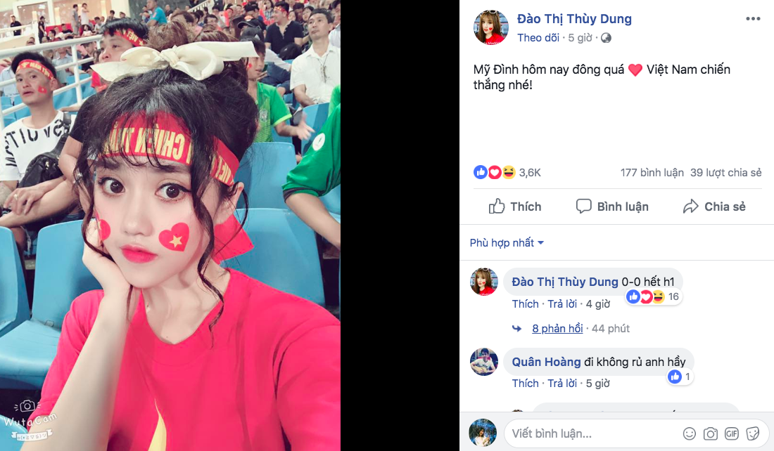 Fan nữ bị tố làm màu, diễn sâu trên khán đài trận U23 Việt Nam và U23 Uzbekistan Fan nữ bị tố làm màu, diễn sâu trên khán đài trận U23 Việt Nam và U23 Uzbekistan