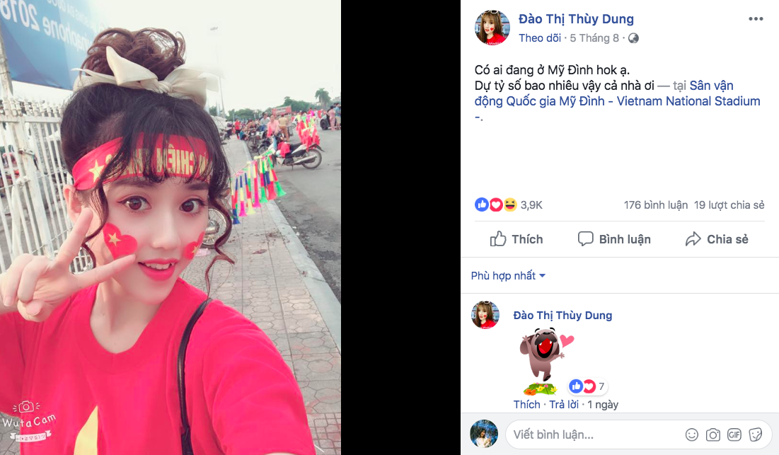 Fan nữ bị tố làm màu, diễn sâu trên khán đài trận U23 Việt Nam và U23 Uzbekistan