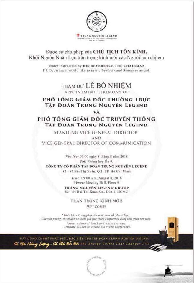 Đặng Lê Nguyên Vũ đưa người mới thay vị trí của vợ, bà Lê Hoàng Diệp Thảo phản đối