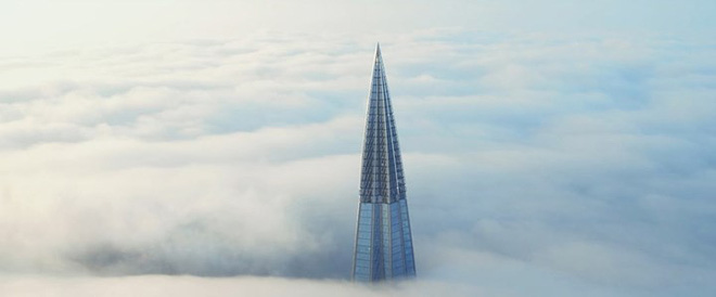 Ảnh: Chóng mặt với tòa tháp cao nhất châu Âu sắp hoàn thành tại Nga