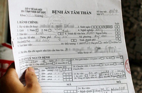 Đại ca Hà thành chi 85 triệu chạy bệnh án tâm thần Đại ca Hà thành chi 85 triệu chạy bệnh án tâm thần