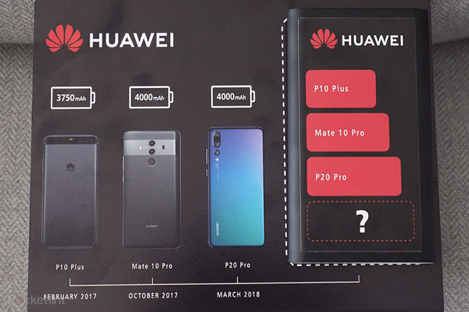Huawei Mate 20 Pro trang bị thỏi pin khủng hơn Galaxy Note 9