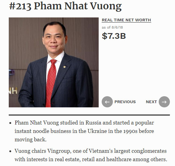 Mỗi tháng kiếm hơn ngàn tỷ, đại gia Việt nhiều tiền chưa từng có Mỗi tháng kiếm hơn ngàn tỷ, đại gia Việt nhiều tiền chưa từng có