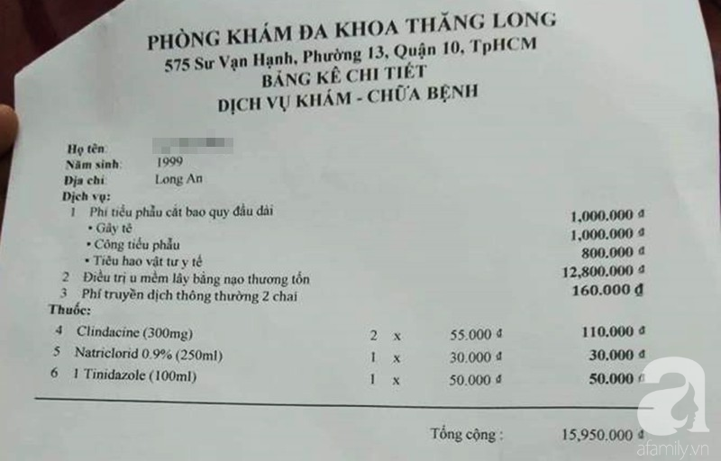 TP.HCM: Nam thanh niên 18 tuổi tố phòng khám có bác sĩ Trung Quốc dọa bị u vùng kín để chiếm đoạt tiền