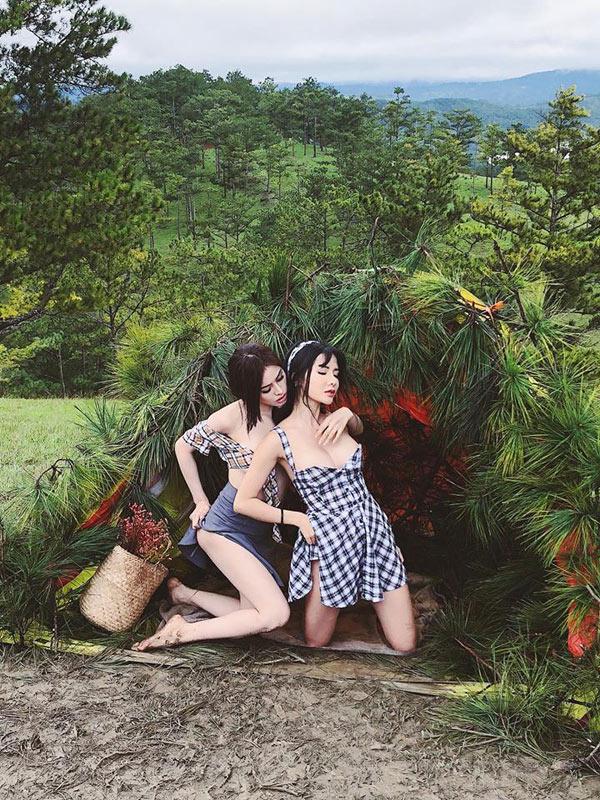 Chân dài mặc hớ hênh ở Tuyệt tình cốc Đà Lạt gây phẫn nộ là Á hậu Thư Dung?