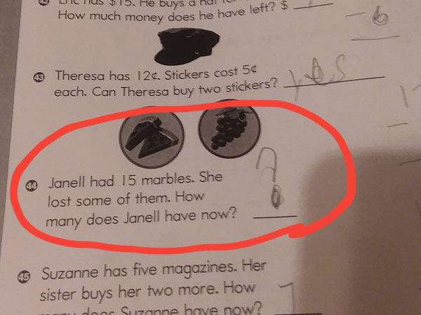 Bài toán tiểu học Có 15 viên bi, mất vài viên, hỏi còn mấy viên? gây náo loạn MXH quốc tế vì khó quá