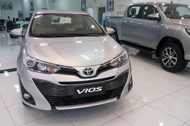 Giá xe Toyota Vios 2018 phiên bản mới cập nhật tháng 8/2018