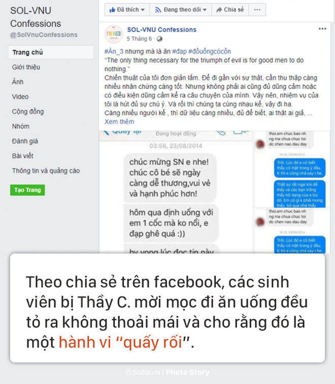 Giảng viên bị tố gạ gẫm SV: Nhiều em chủ động nhắn tin mời tôi uống bia có sao đâu? Giảng viên bị tố gạ gẫm SV: Nhiều em chủ động nhắn tin mời tôi uống bia có sao đâu?