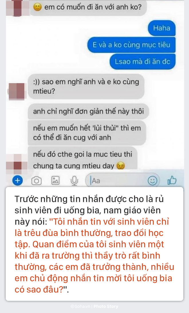 Giảng viên bị tố gạ gẫm SV: Nhiều em chủ động nhắn tin mời tôi uống bia có sao đâu? Giảng viên bị tố gạ gẫm SV: Nhiều em chủ động nhắn tin mời tôi uống bia có sao đâu?