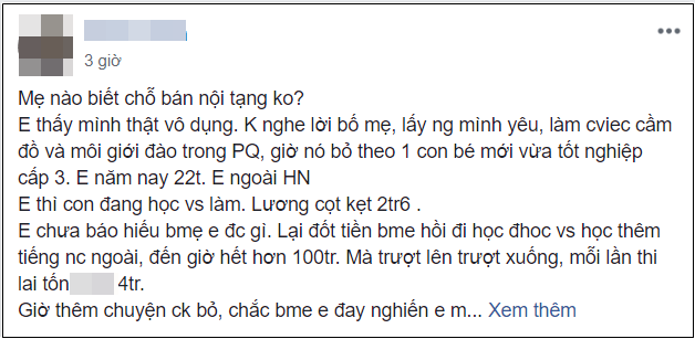 Cô gái 22 tuổi kể khổ, đòi đi bán nội tạng để báo hiếu bố mẹ nhưng lại bất ngờ bị dân tình bóc phốt