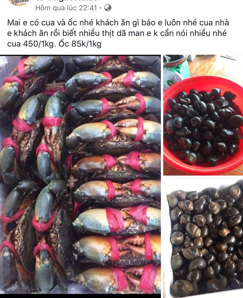 Bầu bí không đi xa được nên nhờ ship hàng đến nhà, bà bầu khóc thét khi 1kg cua biển mất tới 5 lạng dây buộc ngâm nước