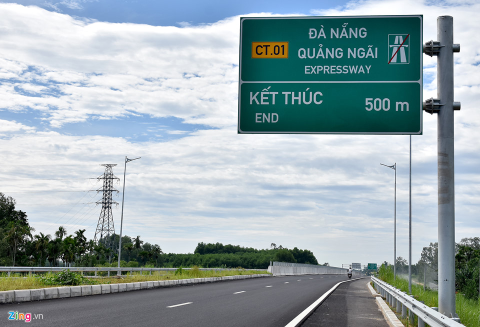 Toàn cảnh cao tốc Đà Nẵng - Quảng Ngãi trước ngày thông xe