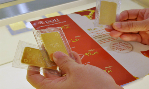 Giá vàng miếng trong nước cao hơn thế giới 3 triệu đồng