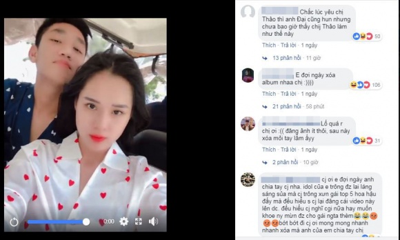 Bị nhận mưa gạch đá vì đăng clip hôn soái ca U23 Việt Nam - Trọng Đại, Huyền Trang nói gì?