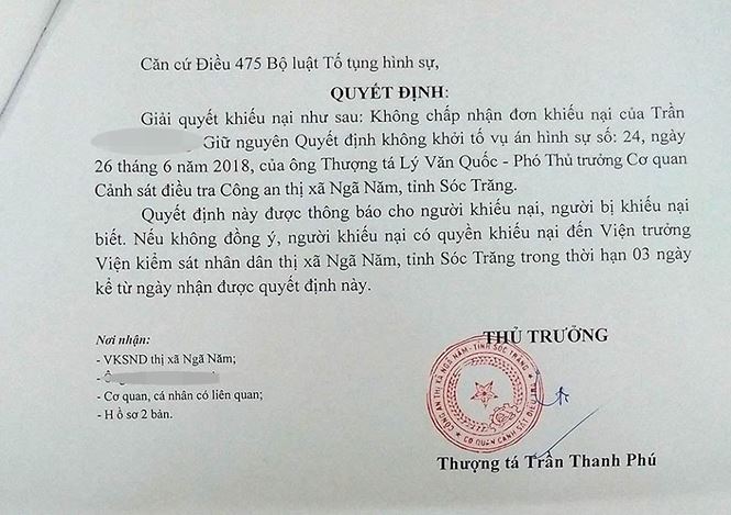 Vụ giám đốc bị tố chuốc rượu, hiếp dâm:Giám đốc công an tỉnh lên tiếng