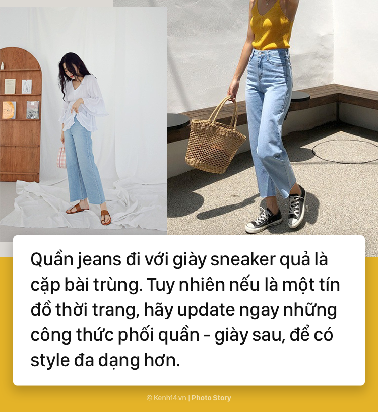 Học cách mix giày với từng loại quần jeans để mang đến sự mới mẻ cho bạn Học cách mix giày với từng loại quần jeans để mang đến sự mới mẻ cho bạn