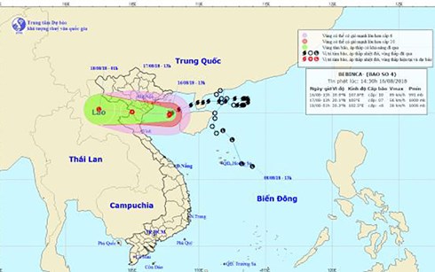 Bão số 4 ở trên đảo Bạch Long Vĩ, sức gió giật cấp 12