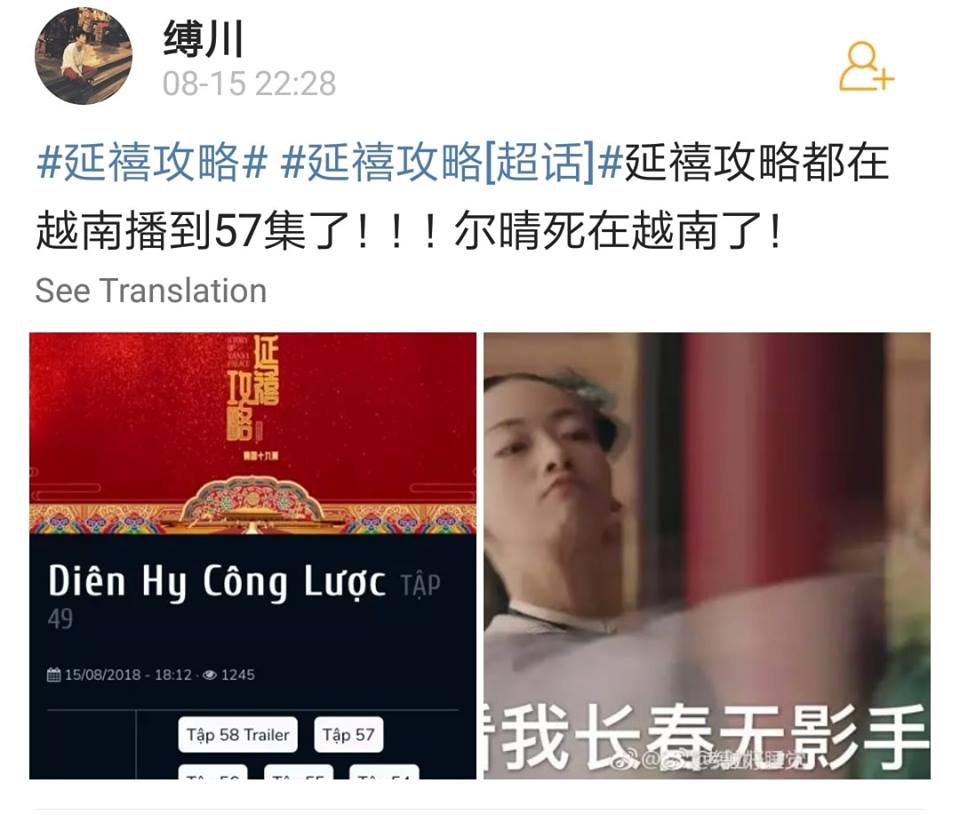 Phim Diên Hi công lược: Bản vietsub bị phát tán trước gần 20 tập, fan Trung hậm hực sang Việt Nam xem phim lậu