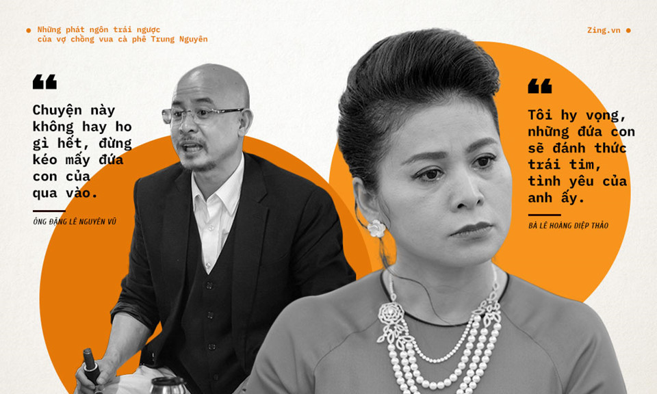 Những phát ngôn trái ngược của vợ chồng vua cà phê Trung Nguyên