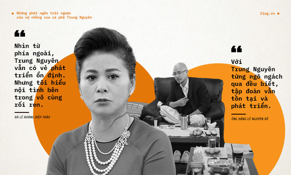 Những phát ngôn trái ngược của vợ chồng vua cà phê Trung Nguyên