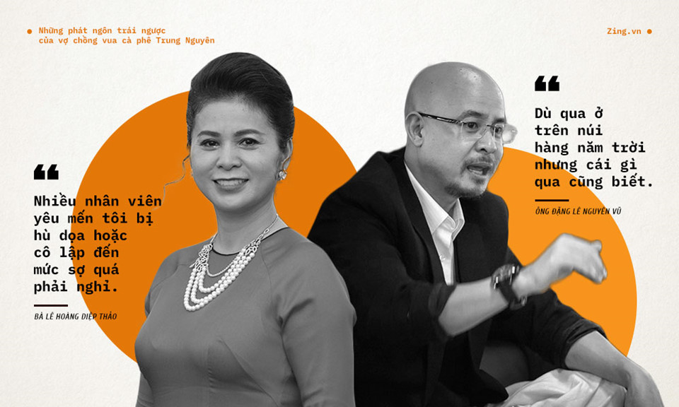 Những phát ngôn trái ngược của vợ chồng vua cà phê Trung Nguyên