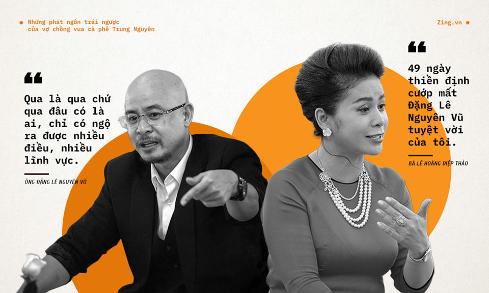 Những phát ngôn trái ngược của vợ chồng vua cà phê Trung Nguyên