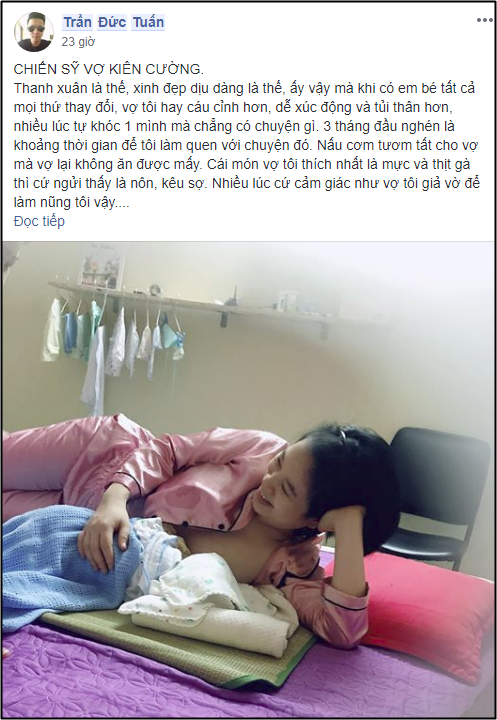 Chiến sĩ vợ kiên cường: Chia sẻ gây bão MXH của anh chồng cùng vợ sinh con, tự tay cân tất mọi việc từ A-Z