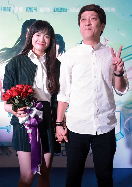 Nhã Phương, Trường Giang mặc ăn ý khi sóng đôi