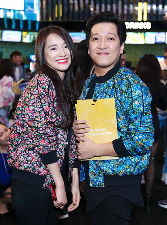 Nhã Phương, Trường Giang mặc ăn ý khi sóng đôi