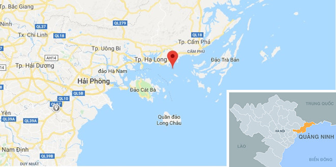 Thuyền trưởng ngủ quên, tàu chìm trên vịnh Hạ Long