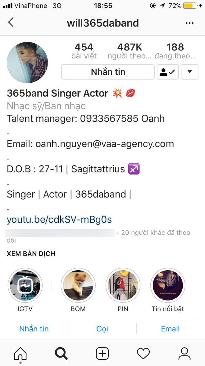 Khẳng định chỉ là bạn bè trong sáng, Will bị soi không còn là bạn trên Facebook với Kaity Nguyễn