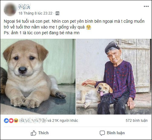 Cháu gái khoe ảnh ngoại thân thiết bên chú pet nhưng cộng đồng mạng chỉ cười ngất bởi dáng ngủ siêu lầy lội của chú chó cưng