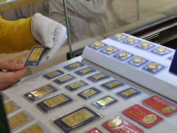 Giá vàng miếng tăng trở lại