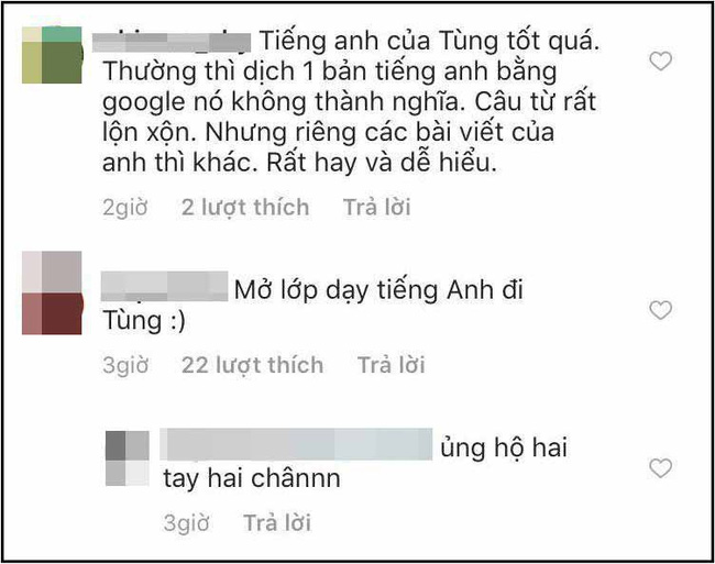 Lần đầu tiên viết status dài ngoằng bằng tiếng Anh, Sơn Tùng khiến fan lập tức rủ nhau đi học ngoại ngữ