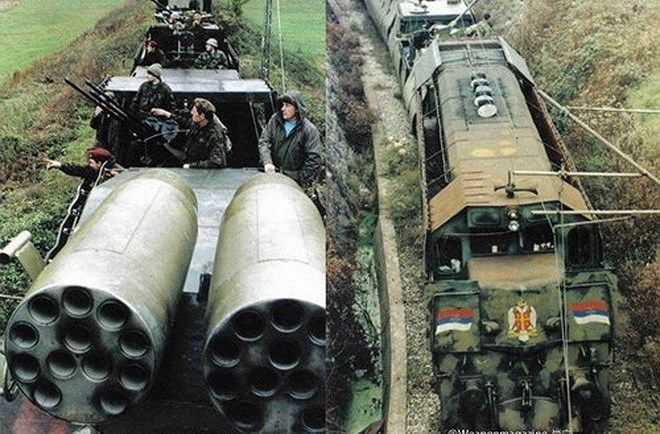 [ẢNH] Kinh ngạc trước sức mạnh đoàn tàu bọc thép của Quân đội Nam Tư