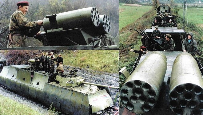 [ẢNH] Kinh ngạc trước sức mạnh đoàn tàu bọc thép của Quân đội Nam Tư