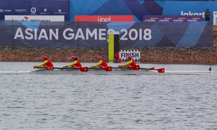 Rowing giúp Việt Nam có HC vàng đầu tiên tại Asiad 2018