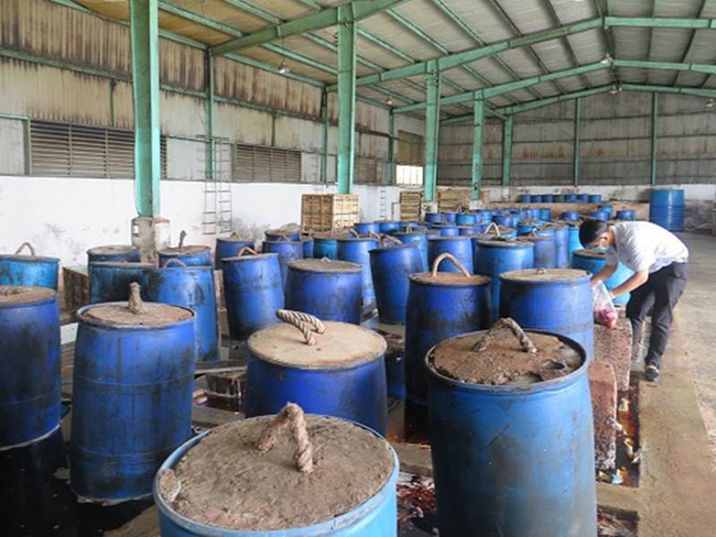 TP.HCM: Thêm một cơ sở sản xuất ớt muối bị phát hiện mất vệ sinh, có nhiều xác côn trùng trong hồ chứa