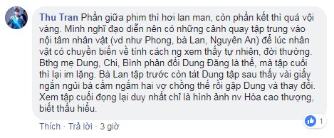 Cả một đời ân oán kết thúc có hậu nhưng bị chê nhạt, vội vàng và khiên cưỡng