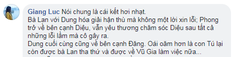 Cả một đời ân oán kết thúc có hậu nhưng bị chê nhạt, vội vàng và khiên cưỡng